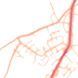 Daytime road noise heatmap for HR9 5BH