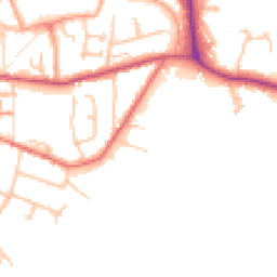 Daytime road noise heatmap for HR9 5BP