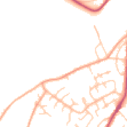 Daytime road noise heatmap for HR9 5BQ