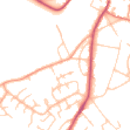 Daytime road noise heatmap for HR9 5BT