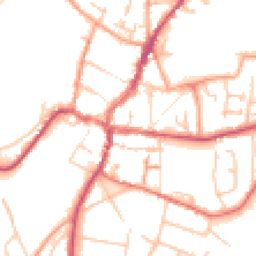 Daytime road noise heatmap for HR9 5BU