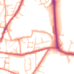 Daytime road noise heatmap for HR9 5DD