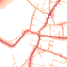 Daytime road noise heatmap for HR9 5HG
