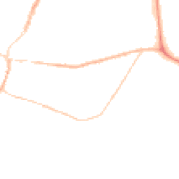 Night-time road noise heatmap for HR9 5LP