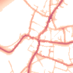 Daytime road noise heatmap for HR9 5NX