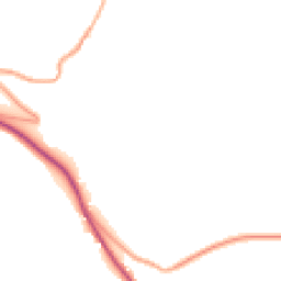 Daytime road noise heatmap for HR9 5QY