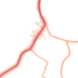 Daytime road noise heatmap for HR9 5RZ