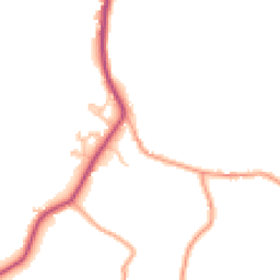 Daytime road noise heatmap for HR9 5SE