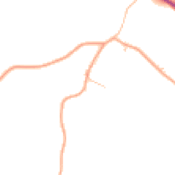 Daytime road noise heatmap for HR9 5TD