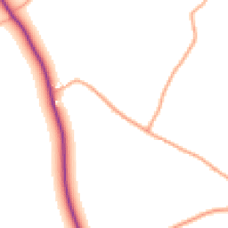 Daytime road noise heatmap for HR9 6BA