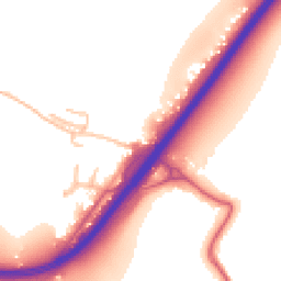Daytime road noise heatmap for HR9 6DB