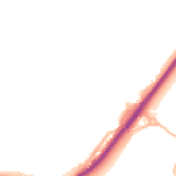 Night-time road noise heatmap for HR9 6DG