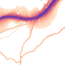 Daytime road noise heatmap for HR9 6DN