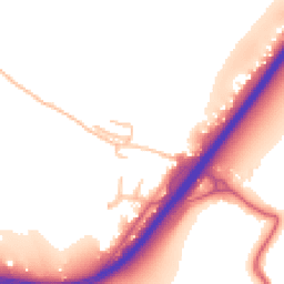 Daytime road noise heatmap for HR9 6DQ