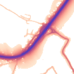 Daytime road noise heatmap for HR9 6EF