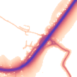 Daytime road noise heatmap for HR9 6FG
