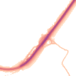 Night-time road noise heatmap for HR9 6FG