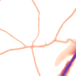 Daytime road noise heatmap for HR9 6FH