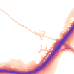 Daytime road noise heatmap for HR9 6FP