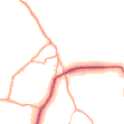 Daytime road noise heatmap for HR9 6HL