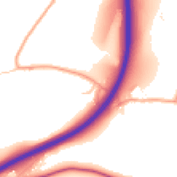 Daytime road noise heatmap for HR9 6HQ