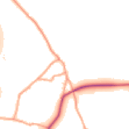 Daytime road noise heatmap for HR9 6HX