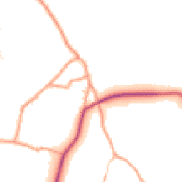 Daytime road noise heatmap for HR9 6HY