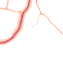 Daytime road noise heatmap for HR9 6JQ