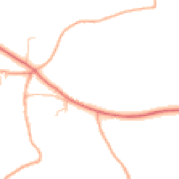 Daytime road noise heatmap for HR9 6JZ
