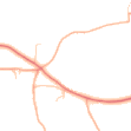 Daytime road noise heatmap for HR9 6LB