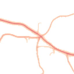 Daytime road noise heatmap for HR9 6LF