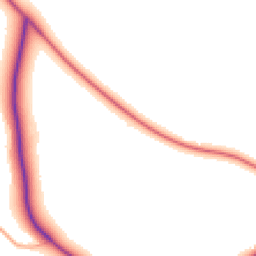 Daytime road noise heatmap for HR9 6LN