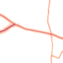 Daytime road noise heatmap for HR9 6NE