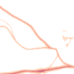 Daytime road noise heatmap for HR9 6QQ