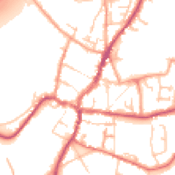Daytime road noise heatmap for HR9 7EA