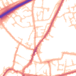Daytime road noise heatmap for HR9 7EJ