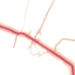 Daytime road noise heatmap for HR9 7FQ