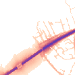 Daytime road noise heatmap for HR9 7GH