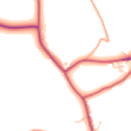 Daytime road noise heatmap for HR9 7GJ