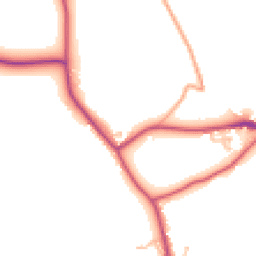 Daytime road noise heatmap for HR9 7GL