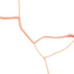 Night-time road noise heatmap for HR9 7GL