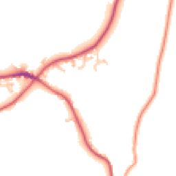 Daytime road noise heatmap for HR9 7GP