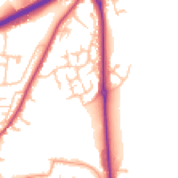 Daytime road noise heatmap for HR9 7GR