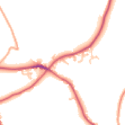 Daytime road noise heatmap for HR9 7LA