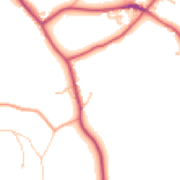Daytime road noise heatmap for HR9 7LE