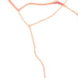 Night-time road noise heatmap for HR9 7LE