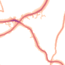 Daytime road noise heatmap for HR9 7LQ