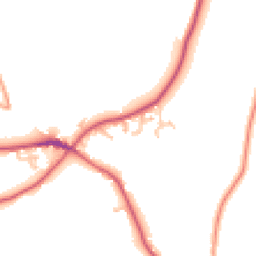 Daytime road noise heatmap for HR9 7NA