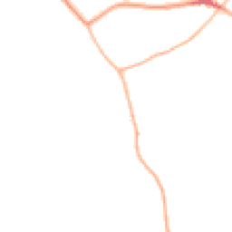 Night-time road noise heatmap for HR9 7NB