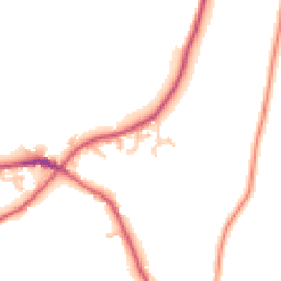 Daytime road noise heatmap for HR9 7ND
